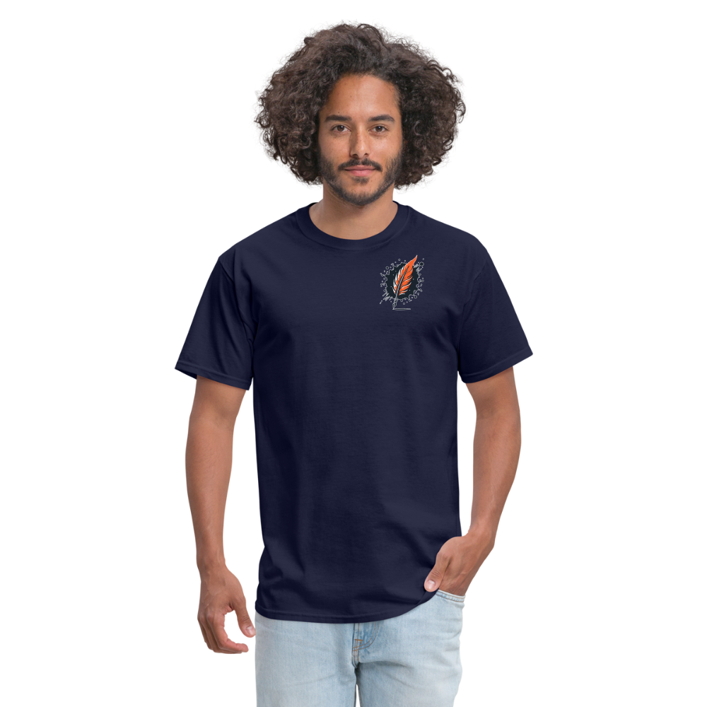 Phoenix Graphic Unisex Classic T-Shirt with Logo - navy