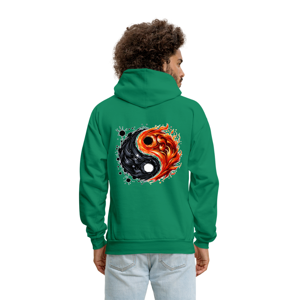 Men's Official Ink and Ember  Yin and Yang Hoodie with Logo - kelly green