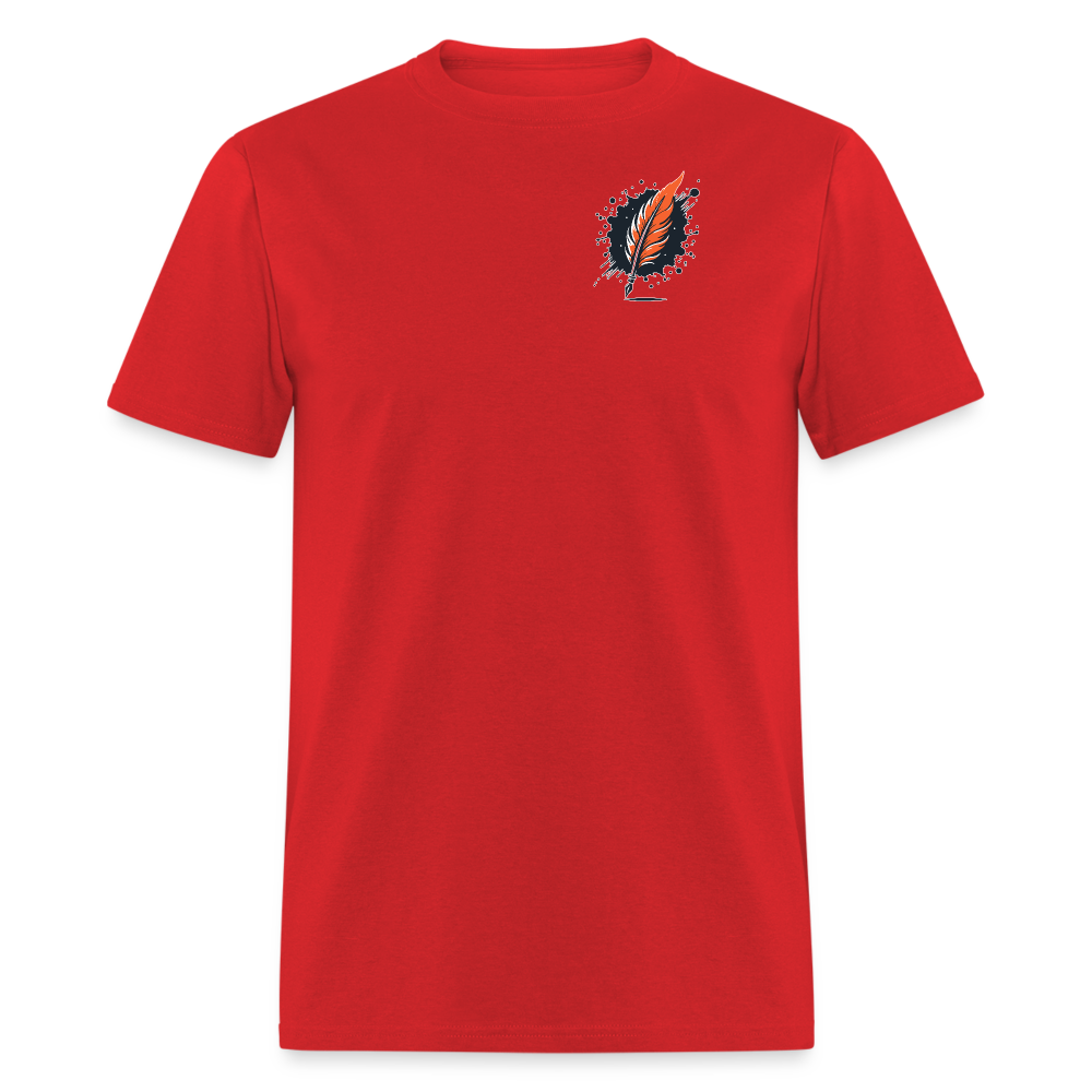 Phoenix Graphic Unisex Classic T-Shirt with Logo - red