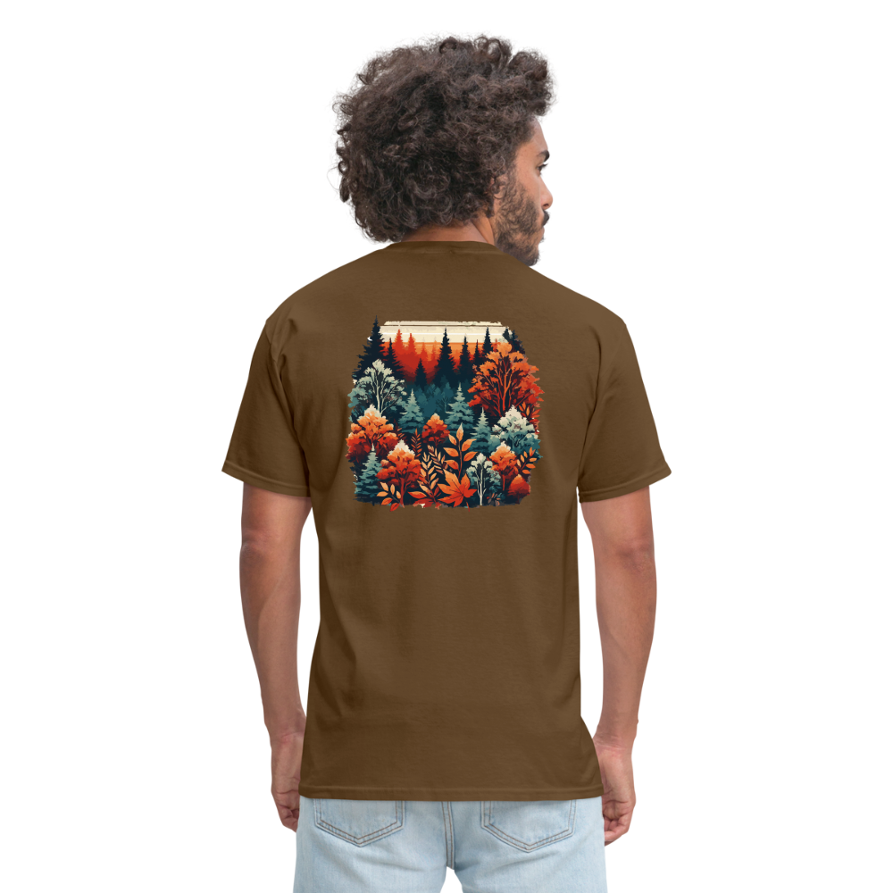 Autumn Leaves: Unisex Classic T-Shirt - brown