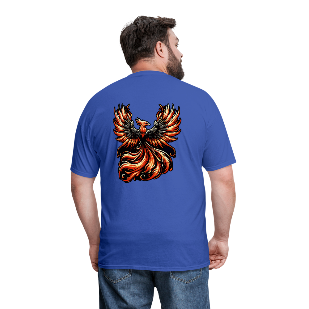 Phoenix Graphic Unisex Classic T-Shirt with Logo - royal blue