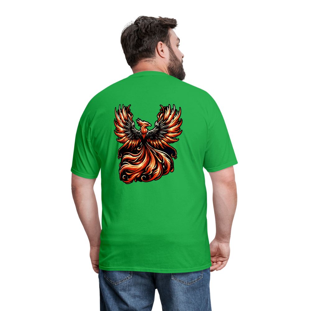 Phoenix Graphic Unisex Classic T-Shirt with Logo - bright green