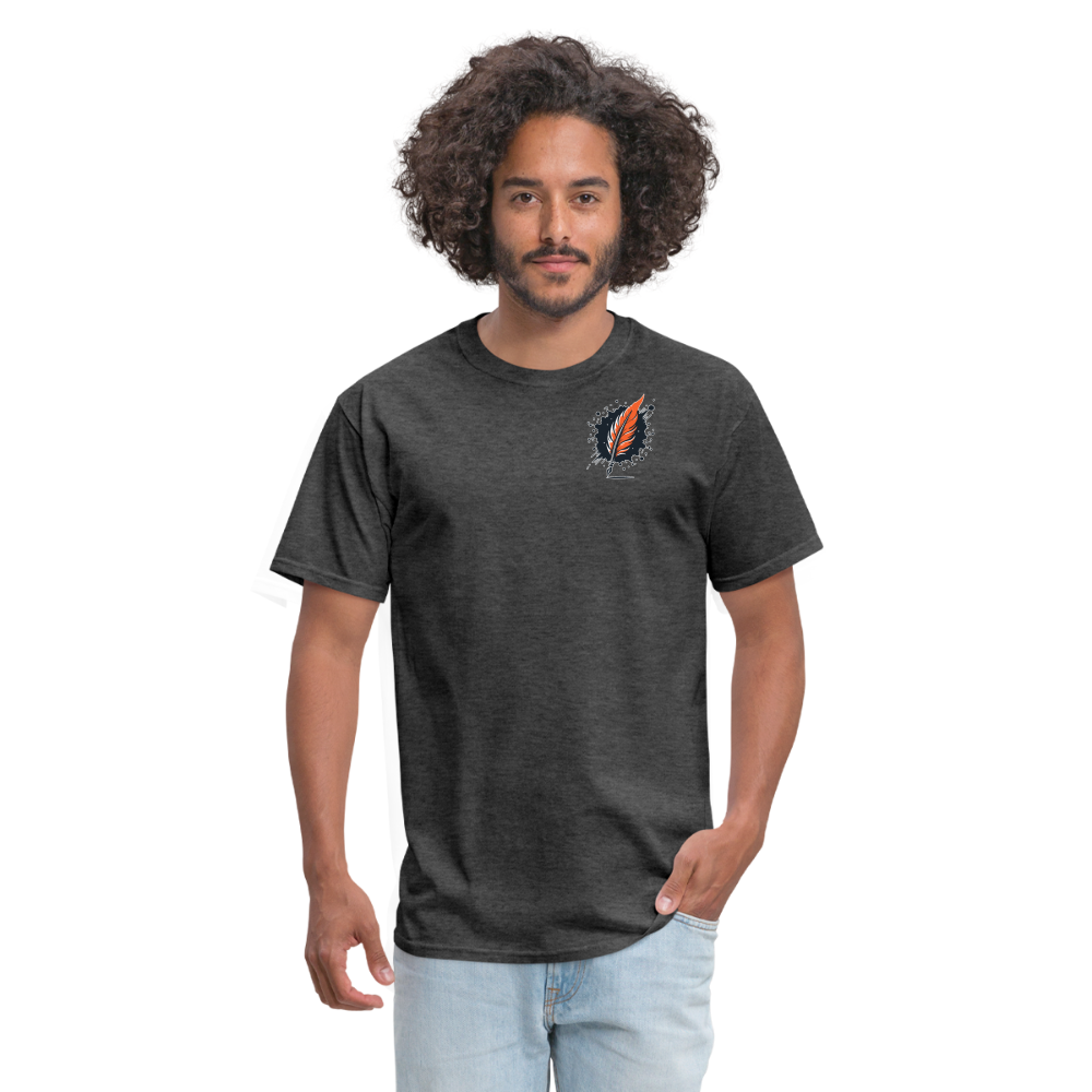 Phoenix Graphic Unisex Classic T-Shirt with Logo - heather black