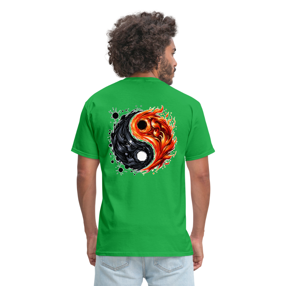 Official Yin and Yang Ink and Ember Unisex Classic T-Shirt with Logo - bright green