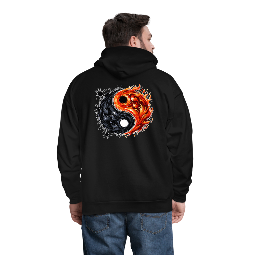 Men's Official Ink and Ember  Yin and Yang Hoodie with Logo - black