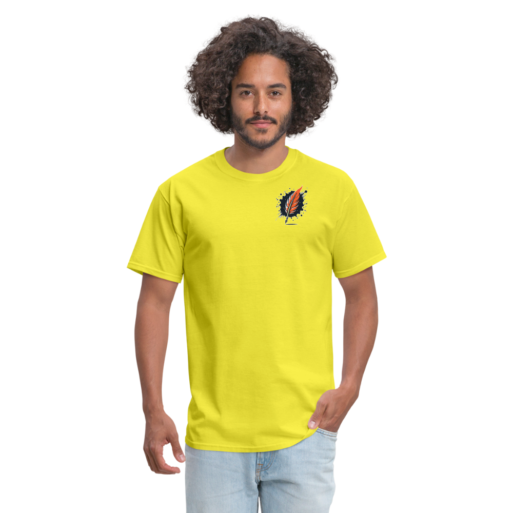 Phoenix Graphic Unisex Classic T-Shirt with Logo - yellow