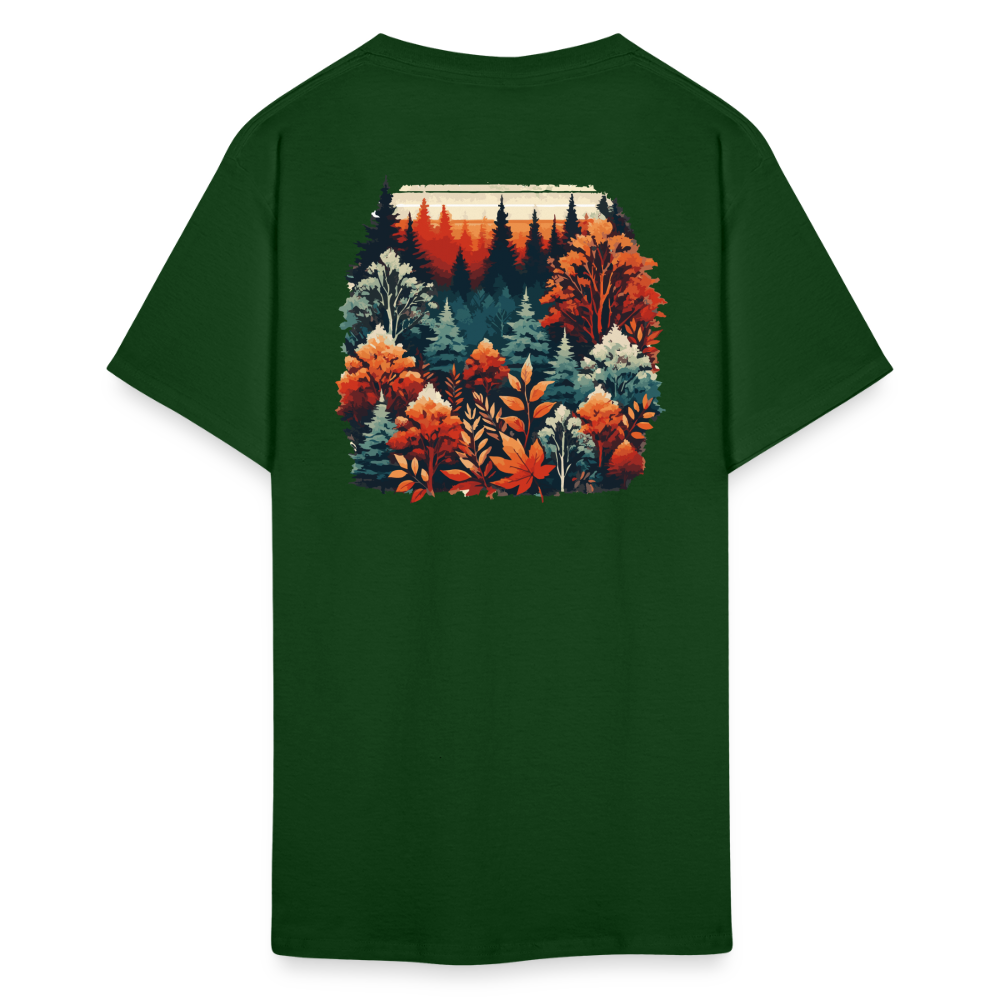 Autumn Leaves: Unisex Classic T-Shirt - forest green