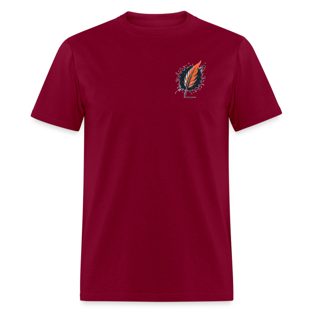 Autumn Leaves: Unisex Classic T-Shirt - burgundy