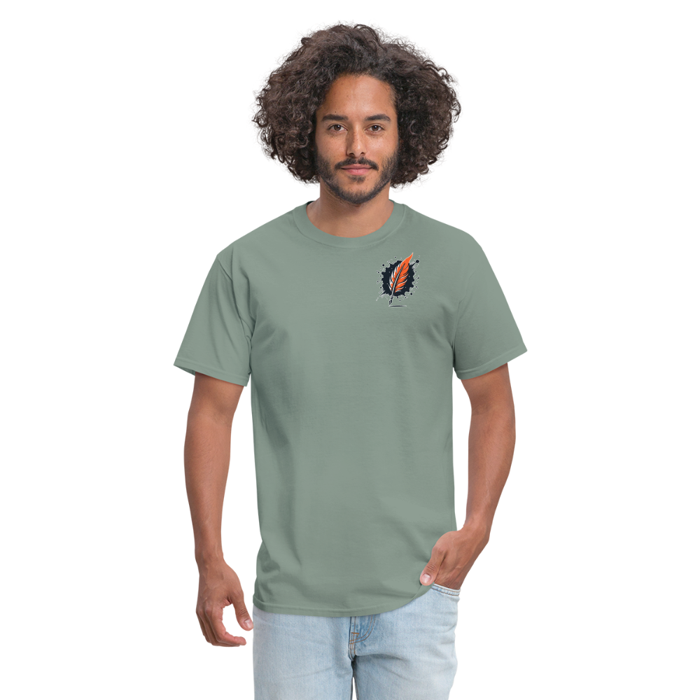 Official Yin and Yang Ink and Ember Unisex Classic T-Shirt with Logo - sage