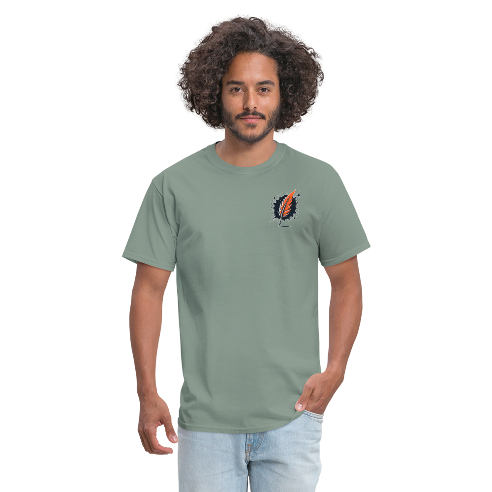 Autumn Leaves: Unisex Classic T-Shirt - sage