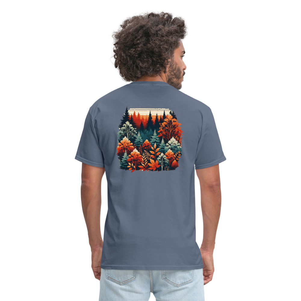 Autumn Leaves: Unisex Classic T-Shirt - denim