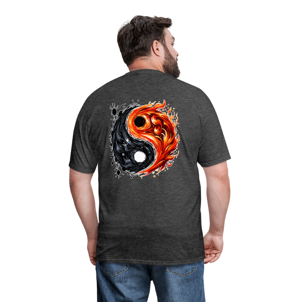 Official Yin and Yang Ink and Ember Unisex Classic T-Shirt with Logo - heather black