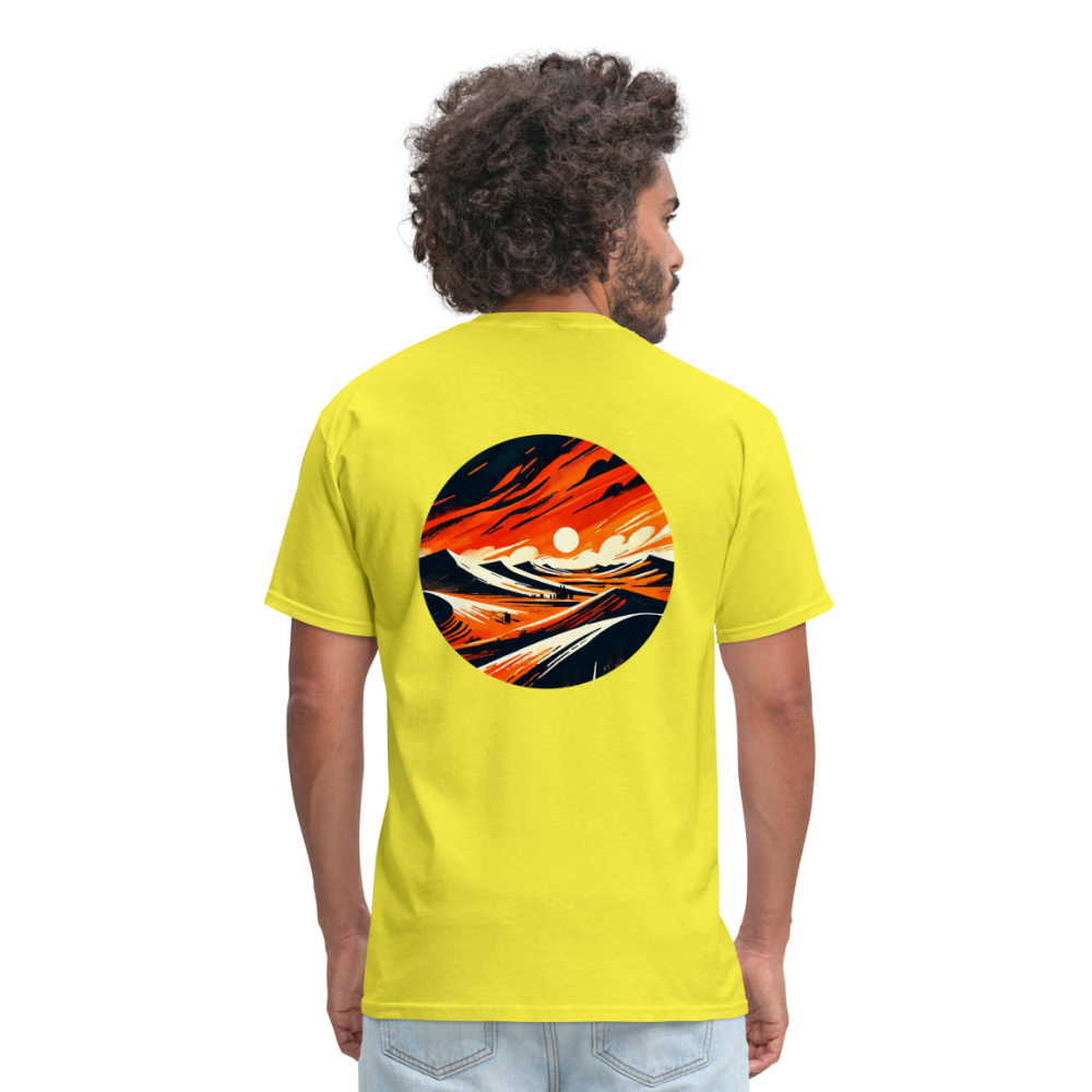 Desert Dunes Unisex Classic T-Shirt with Logo - yellow