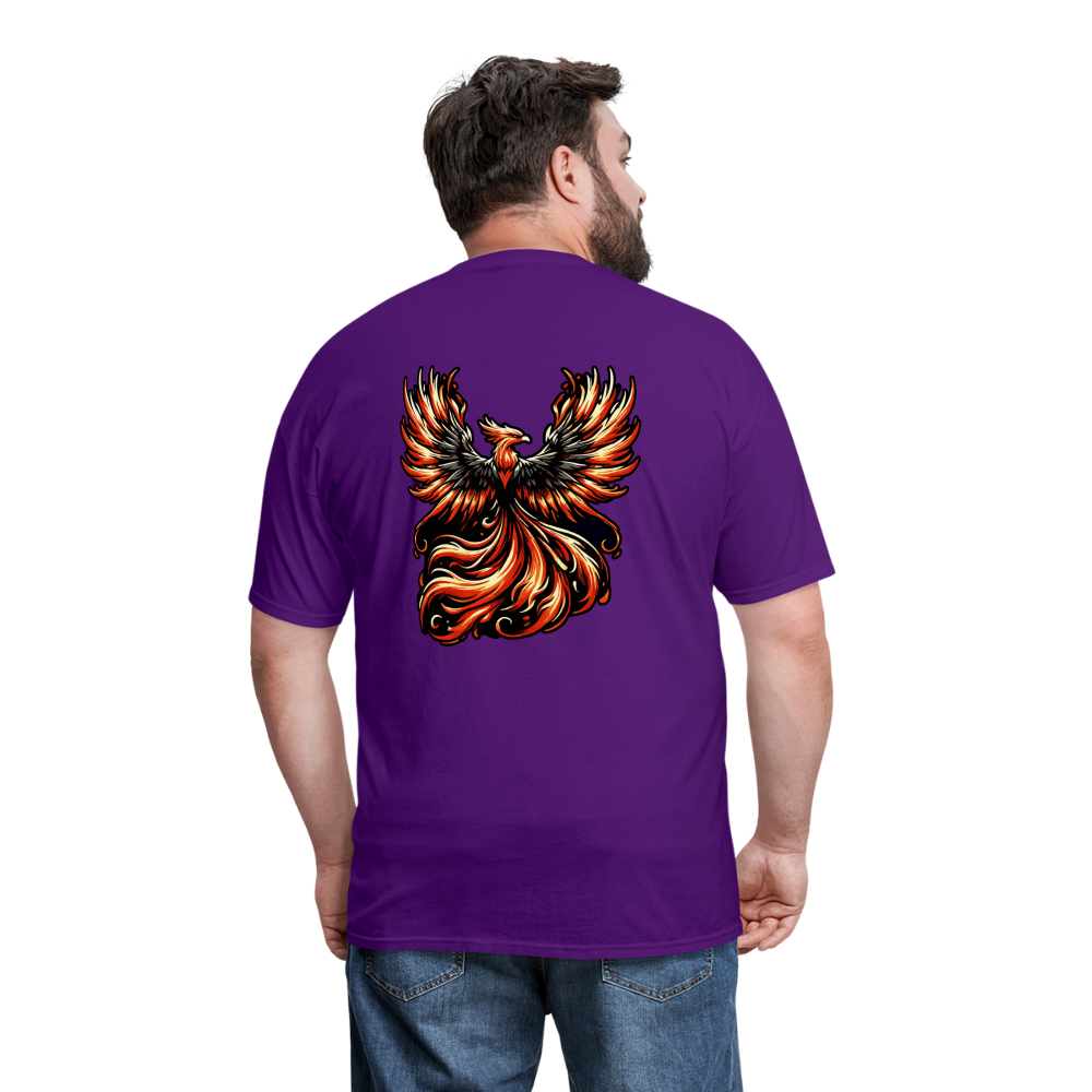 Phoenix Graphic Unisex Classic T-Shirt with Logo - purple