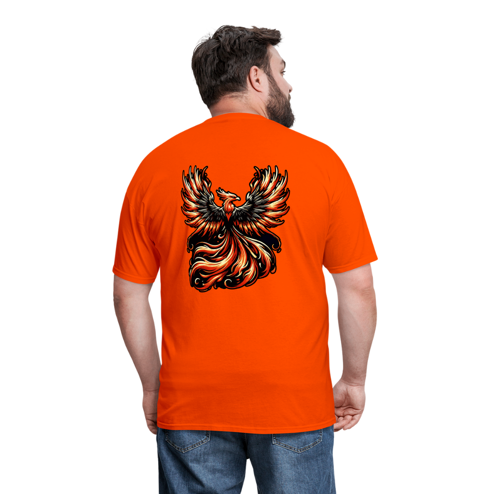 Phoenix Graphic Unisex Classic T-Shirt with Logo - orange