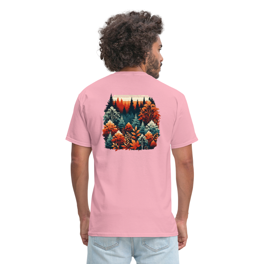 Autumn Leaves: Unisex Classic T-Shirt - pink