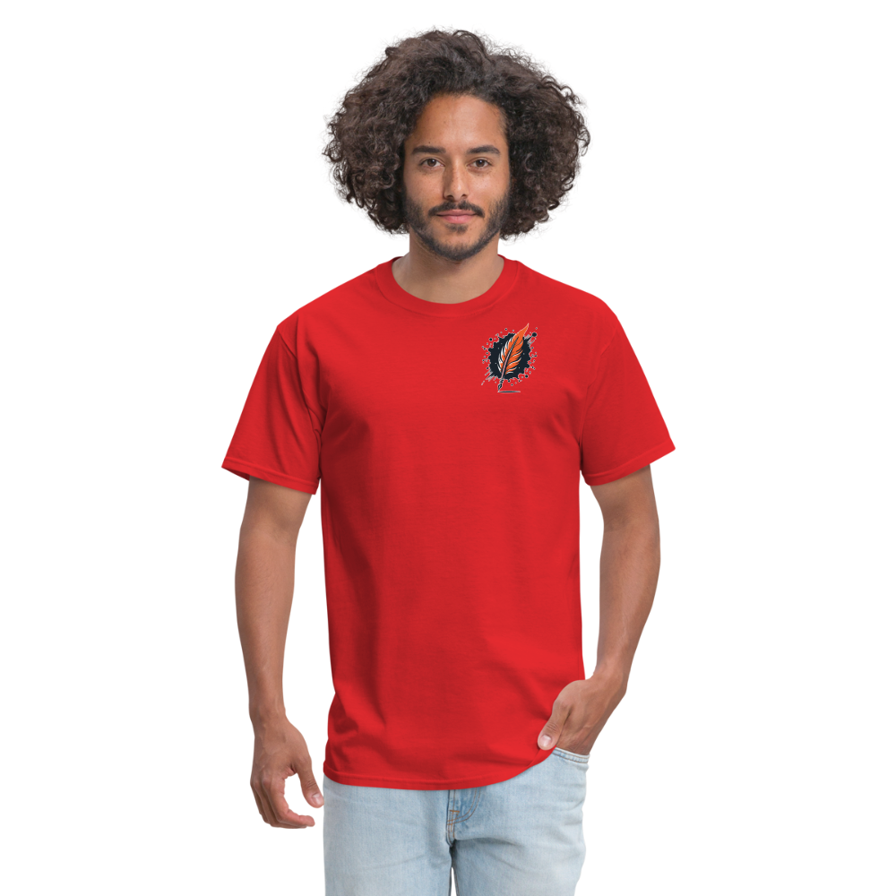 Phoenix Graphic Unisex Classic T-Shirt with Logo - red